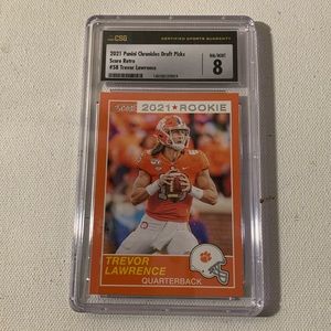 2021 Panini Chronicles, draft picks score retro, Trevor Lawrence rookie card